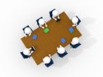 3d Men In Business Meeting Stock Photo