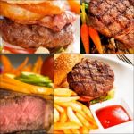 Beef Dishes Collage Stock Photo