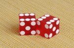 Casino Dice Stock Photo