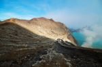 Kawah Ijen Volcano Stock Photo