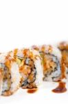 Fresh Sushi Choice Combination Assortment Selection Stock Photo