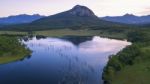 Aerial View Of Lake Moogerah In Queensland Stock Photo