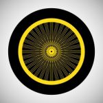 Bicycle Wheel Icon Stock Photo