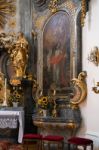 Altar In The Catholic Church In Attersee Stock Photo