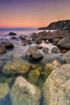 Rocky Coastline In Ireland Stock Photo