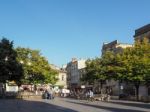 Square Next To The Basilica Of St Michael In Bordeaux Stock Photo