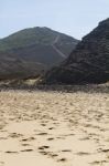 Beautiful Beach In Sagres Stock Photo