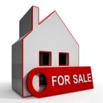 For Sale Sign On Property Stock Photo