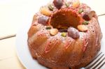 Chestnut Cake Bread Dessert Stock Photo