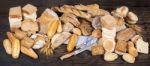 Fresh Assortment Of Baked Bread Varieties Stock Photo