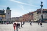 A View Of The Old Market Square In Warsaw Stock Photo