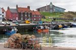 View Of Dunbar Harbour Stock Photo