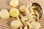 Sliced Potatoes Stock Photo