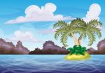 Seamless Cartoon  Island With Separated Layers For Game And Animation Stock Photo