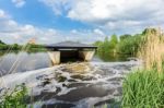 Dutch Construction For Drinking Water Purification Stock Photo