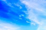 Clear Blue Sky Background Stock Photo