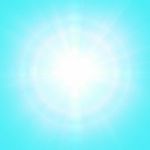 Blue Sunny Background Stock Photo