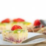 Kiwi And Strawberry Pie Tart Stock Photo