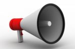 Megaphone. 3d Image Stock Photo