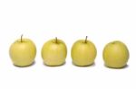 Bunch Of Yellow Apples Stock Photo