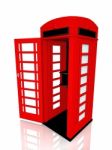 The English Red Telephone Box Stock Photo