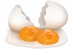 Broken Egg Stock Photo