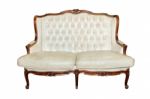 Vintage Sofa Isolated Stock Photo