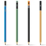 Pencil Isolated On White Background. Carbon Pencil On Design Stock Photo