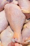 Fresh Chilled Chicken Leg Stock Photo