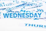 Wednesday Word Stock Photo