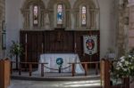 Bramber, West Sussex/uk - April 20 : Interior View Of St Nichola Stock Photo