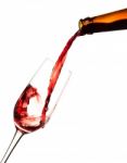 Pouring Red Wine Stock Photo