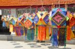 Paper Lanterns In Northen Temple ,thailand Stock Photo