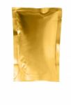 Gold Aluminum Foil Bag Stock Photo