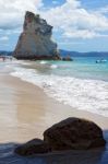 Cathedral Cove Beach Near Hahei In New Zealand Stock Photo