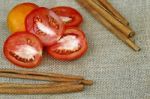 Red Fresh Tomatoes Stock Photo