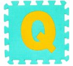 Rubber Alphabet Q Isolated Stock Photo