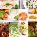 Healthy And Tasty Italian Food Collage Stock Photo