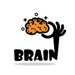 Creative Brain Sign Idea,flat Design.concept Of Ideas Inspiration Stock Photo