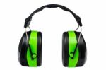 Green Protective Earmuffs Stock Photo