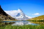 Riffelsee,zermatt, Switzerland Stock Photo