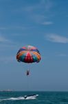 Parasailing Stock Photo