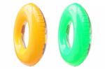 Colorful Swim Rings Stock Photo