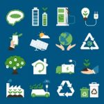 Eco Icons Stock Photo