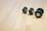 Dumbbells Stock Photo