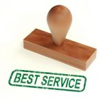 Best Service Rubber Stamp Stock Photo