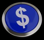 Dollar Symbol Button Stock Photo