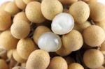 Close Up Longan Of Fruit Stock Photo