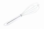 Metal Whisk On White Background Stock Photo