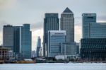 View Of Contemporary Buildings In Docklands Stock Photo